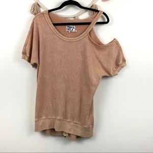 Pam & Gela Off Shoulder Lounge wear sweater SZ S